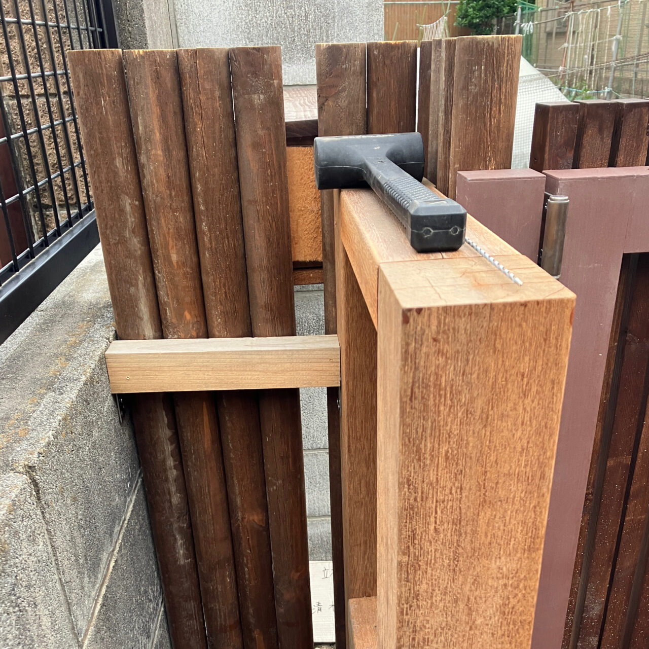 外構工事の一部作業